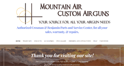 Desktop Screenshot of mountainaircustomairguns.com