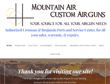 Tablet Screenshot of mountainaircustomairguns.com